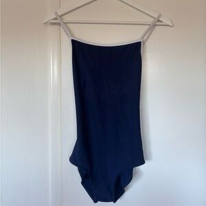Navy and White Daniela Yumiko Leotard